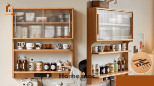 Kệ gỗ đựng gia vị dạng gỗ
