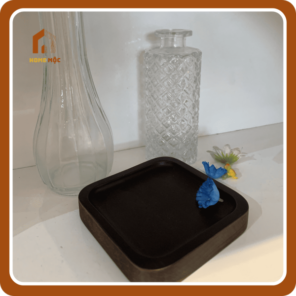 Lót Ly Gỗ Tự Nhiên Home Mộc – Đế Lót Cốc Gỗ Vuông Sang Trọng - Hình ảnh 2