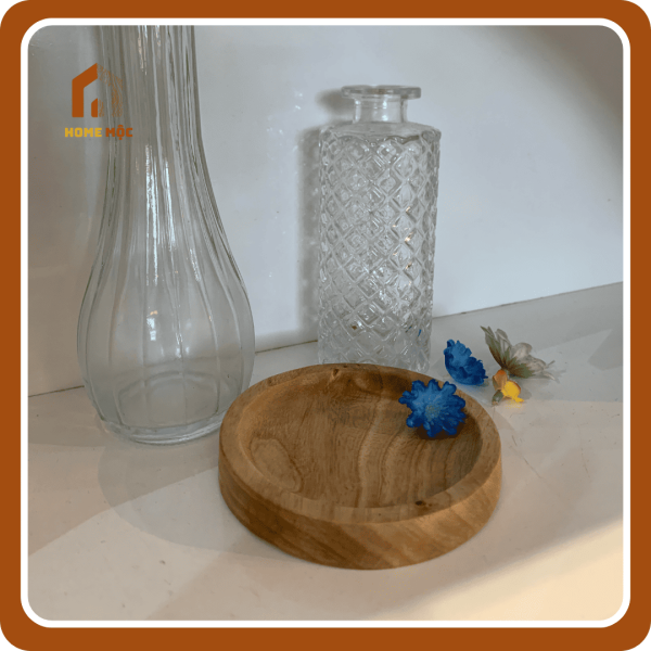 Lót Ly Gỗ Tự Nhiên Home Mộc – Đế Lót Cốc Gỗ Tròn Sang Trọng - Hình ảnh 6