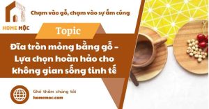 Đĩa tròn mỏng bằng gỗ