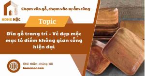 Đĩa gỗ trang trí