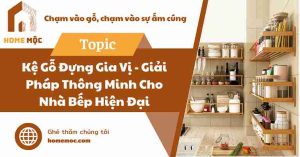 kệ gỗ đựng gia vị